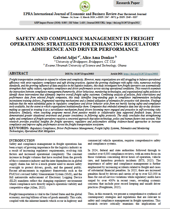 Supply chain efficiency and sustainability paper preview